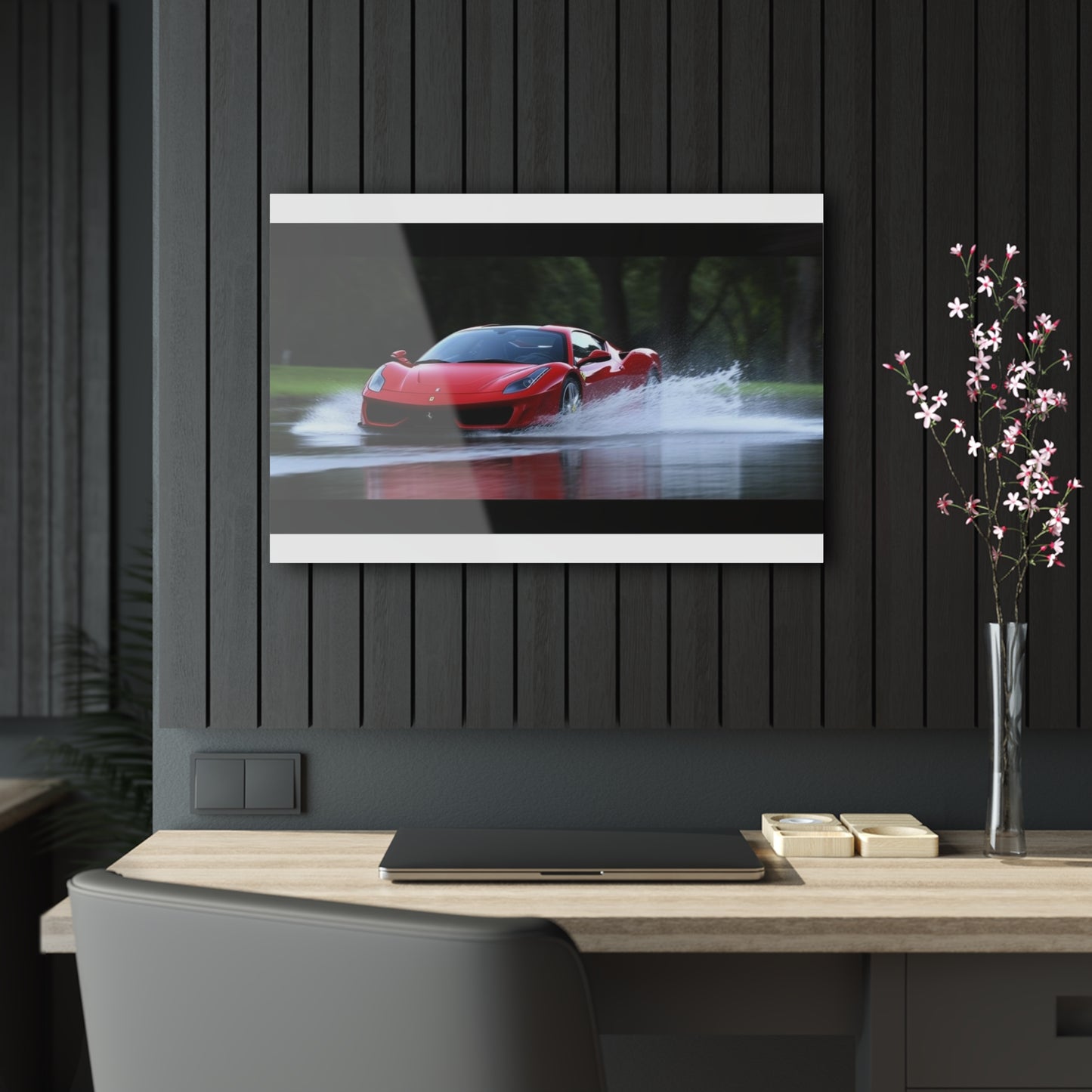 Acrylic Prints Water Ferrari Splash 2