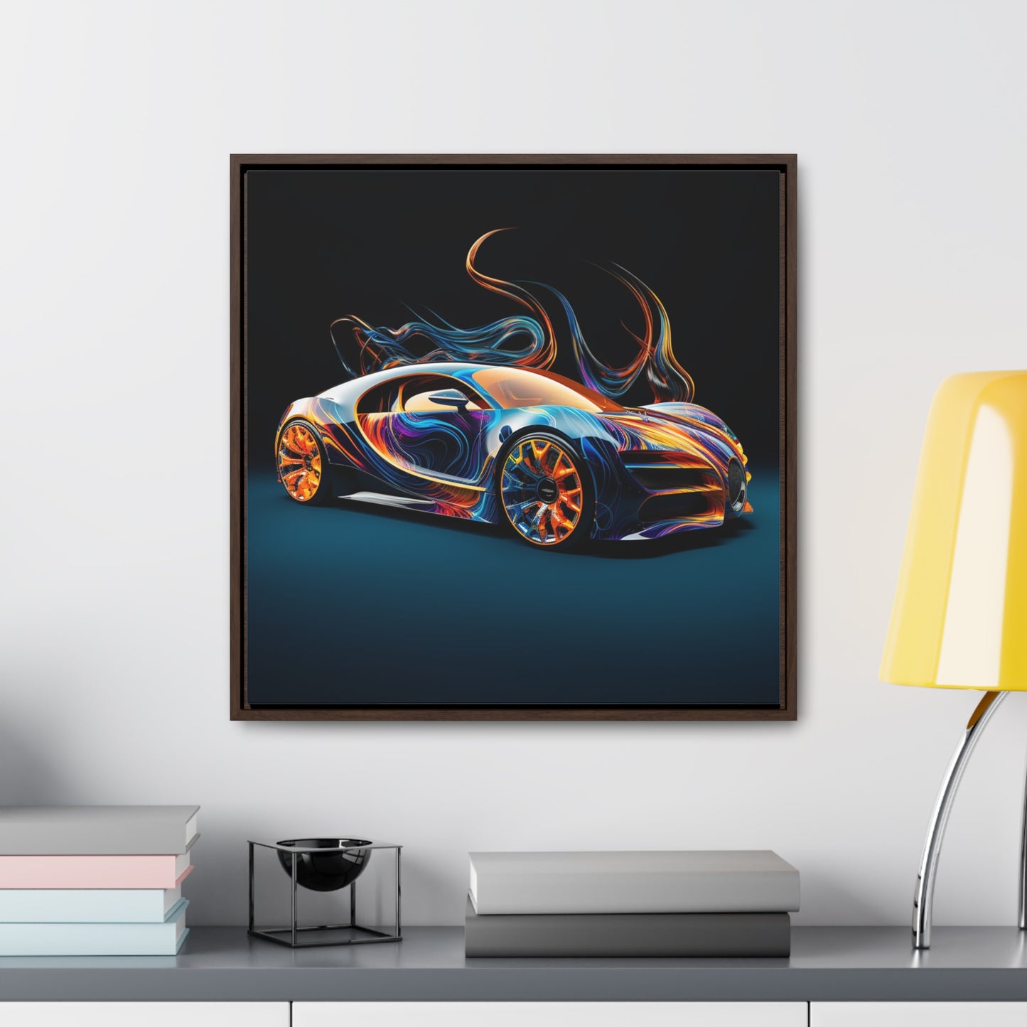 Gallery Canvas Wraps, Square Frame Bugatti Abstract Flair 2