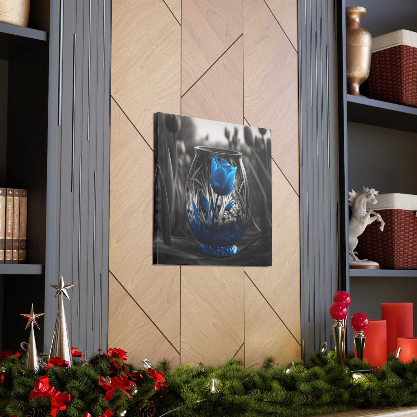 Canvas Gallery Wraps Tulip Blue 3