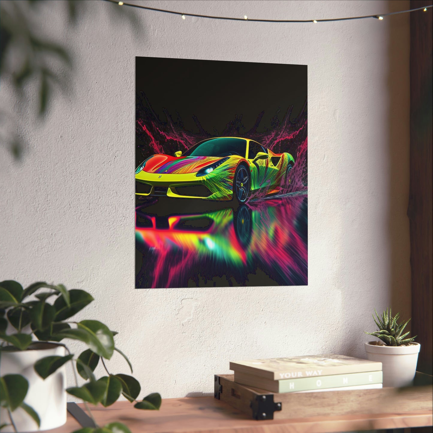 Premium Matte Vertical Posters Ferrari Fusion Water 2