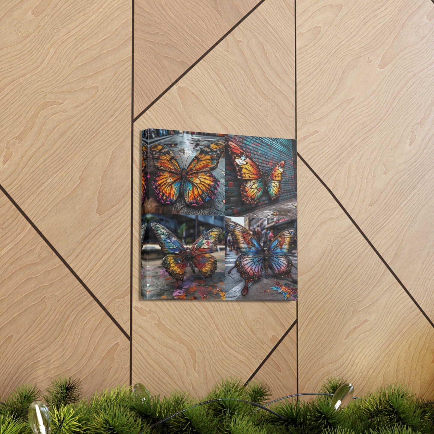 Canvas Gallery Wraps Liquid Street Butterfly 5