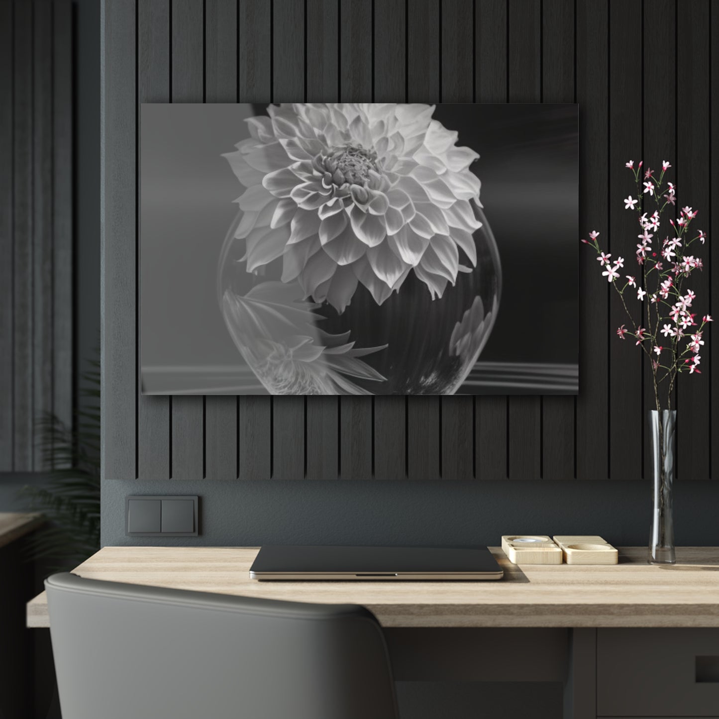 Acrylic Prints White Dahlia 1