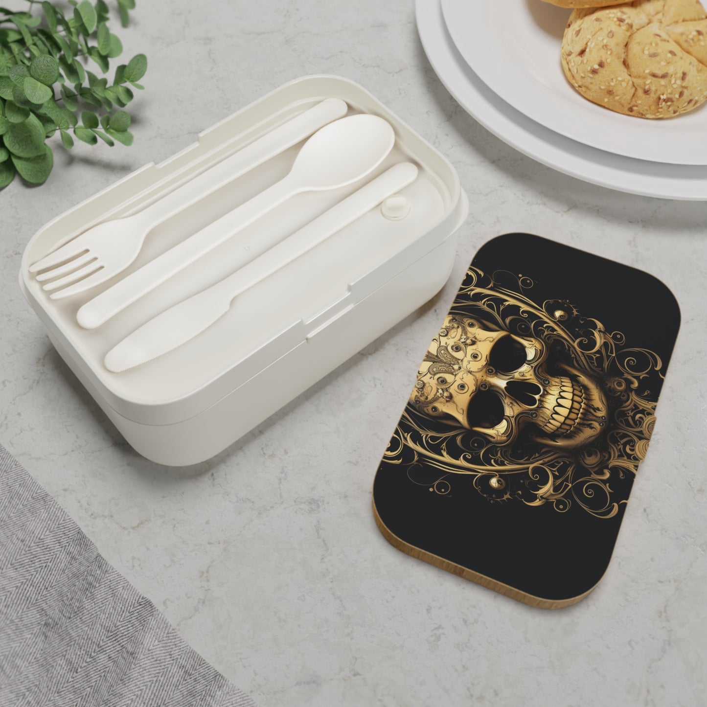 Bento Lunch Box Skull Treble Clef 3
