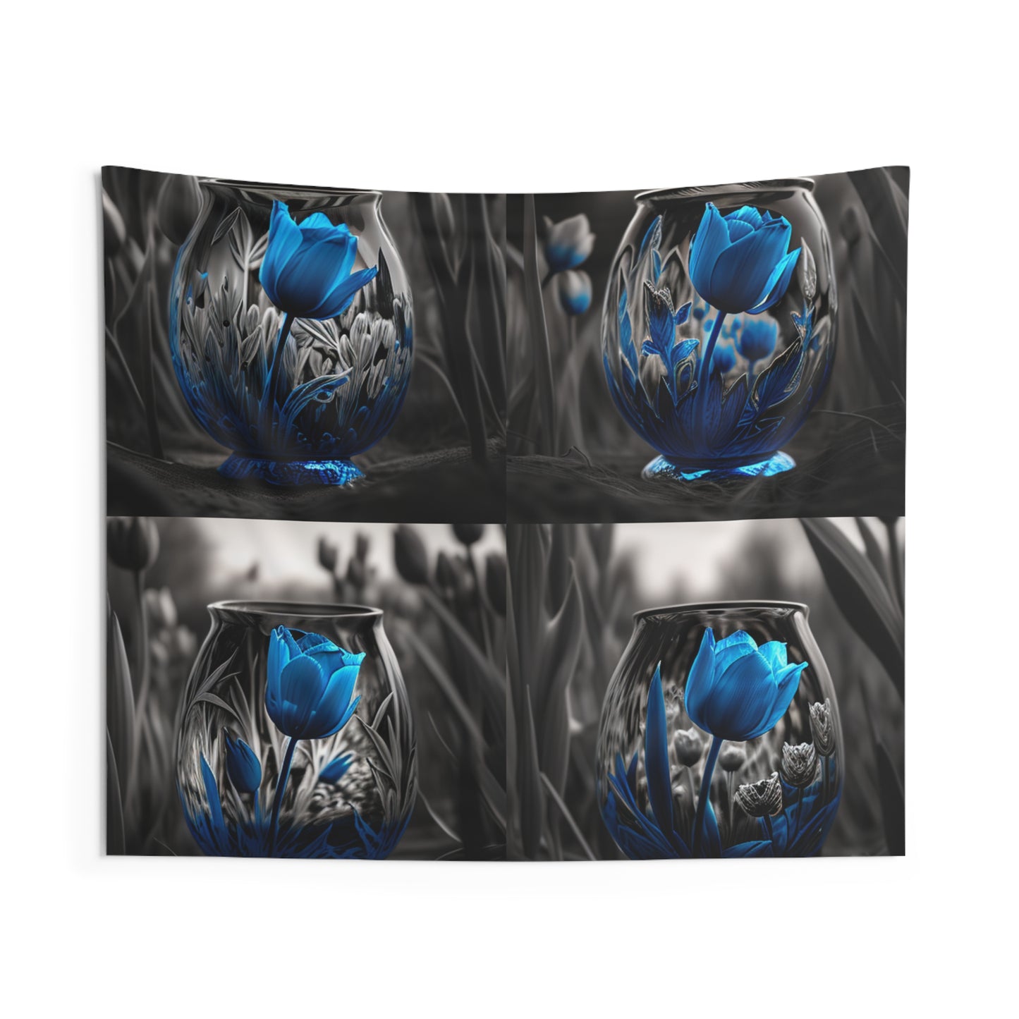 Indoor Wall Tapestries Tulip Blue 5