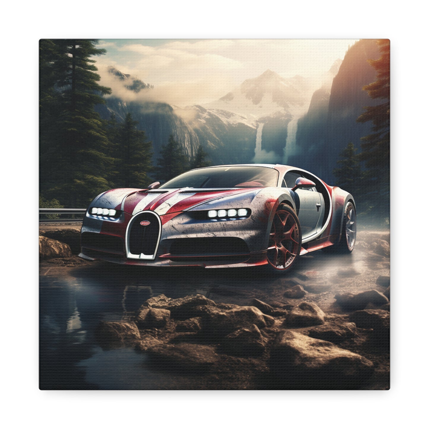 Canvas Gallery Wraps Bugatti Waterfall 4