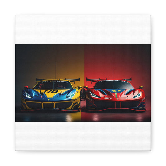 Canvas Gallery Wraps Ferrari Red Blue 3