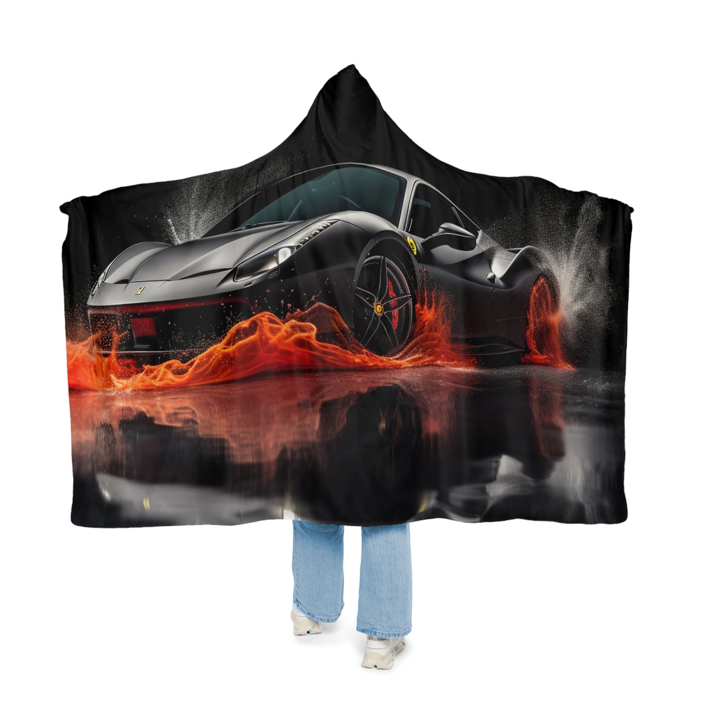 Snuggle Hooded Blanket Ferrari Water Splash 3