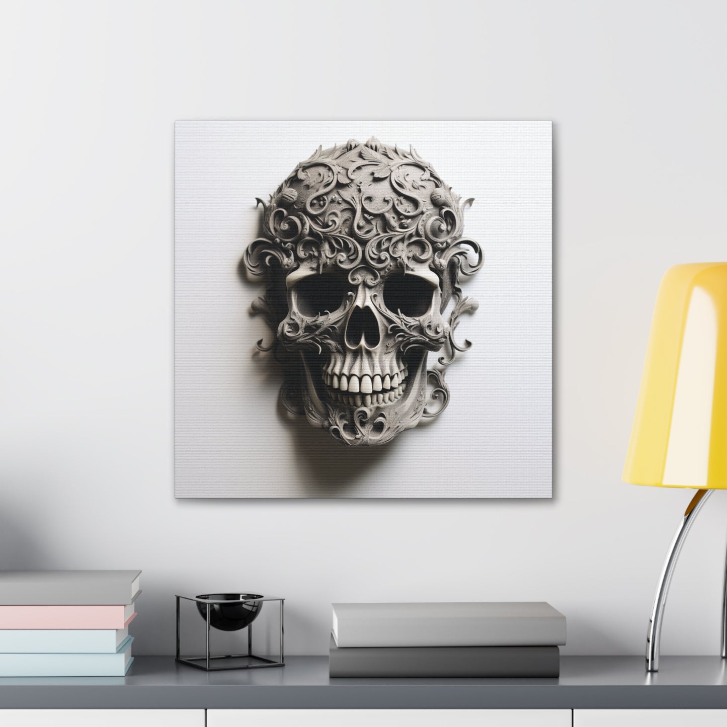 Canvas Gallery Wraps Skull Treble Clef 2