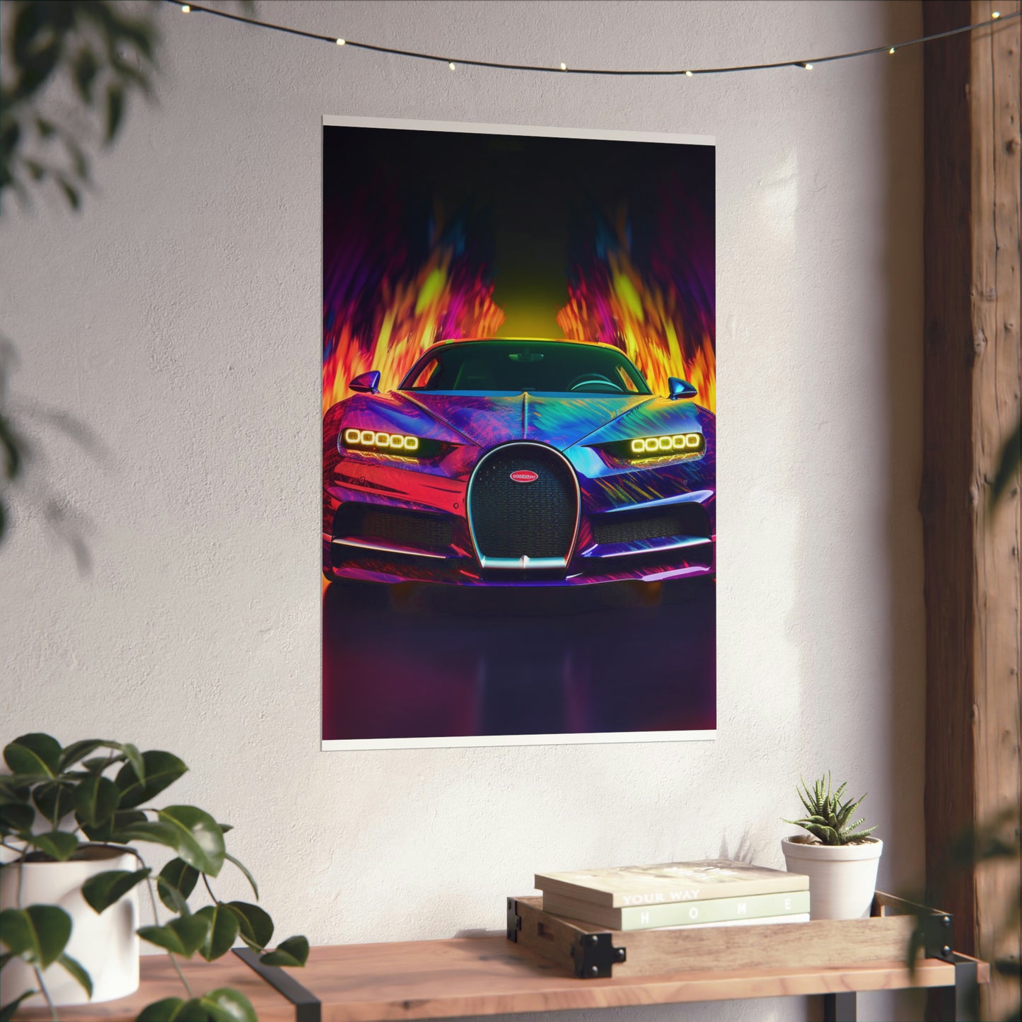 Premium Matte Vertical Posters Florescent Bugatti Flair 3