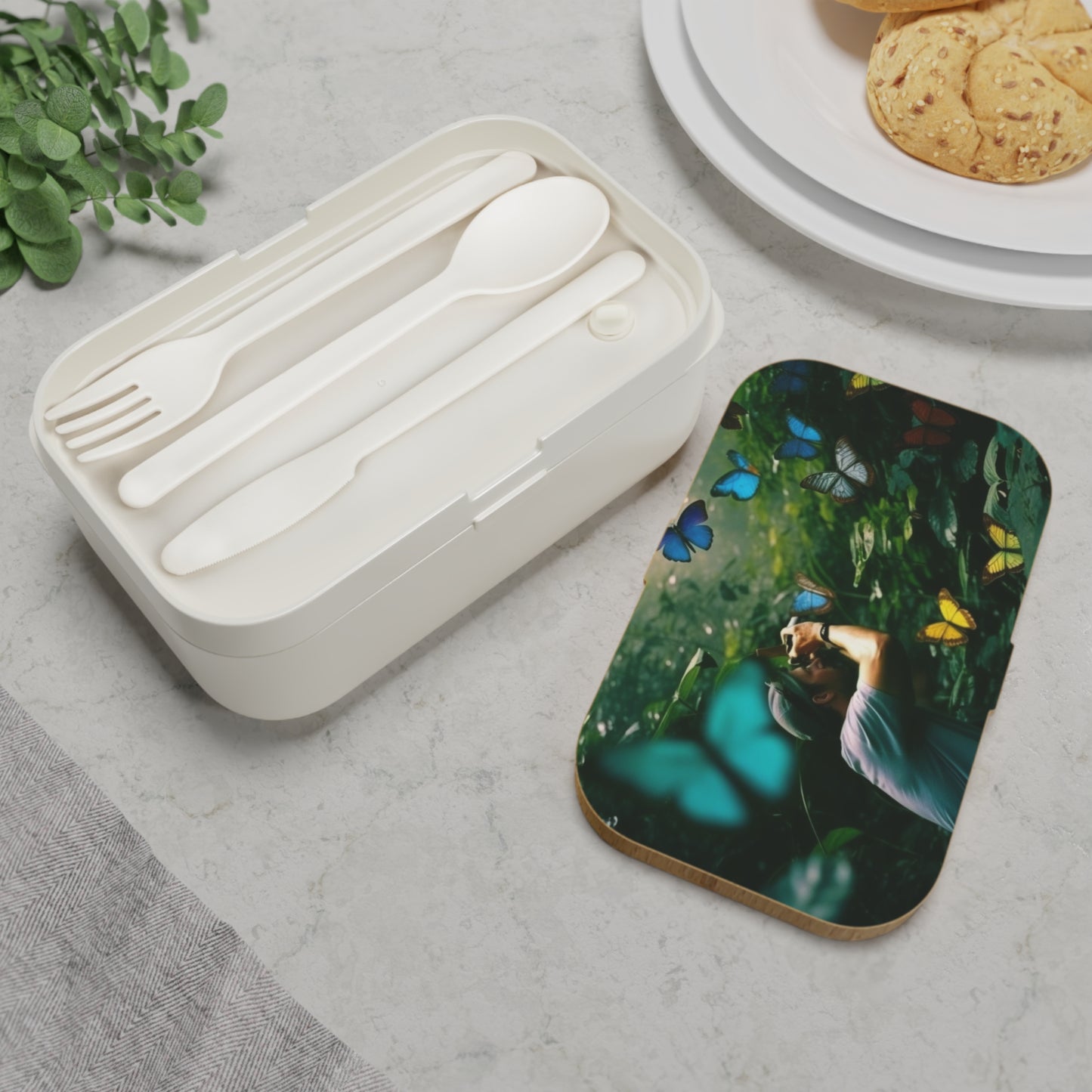 Bento Lunch Box Jungle Butterfly 1