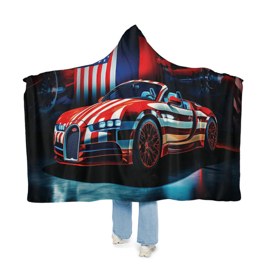 Snuggle Hooded Blanket Macro Bugatti American Flag 2