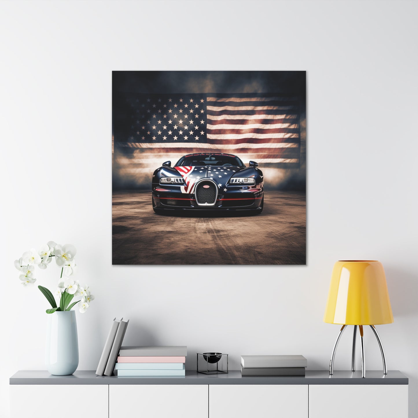 Canvas Gallery Wraps Bugatti American Flag 2