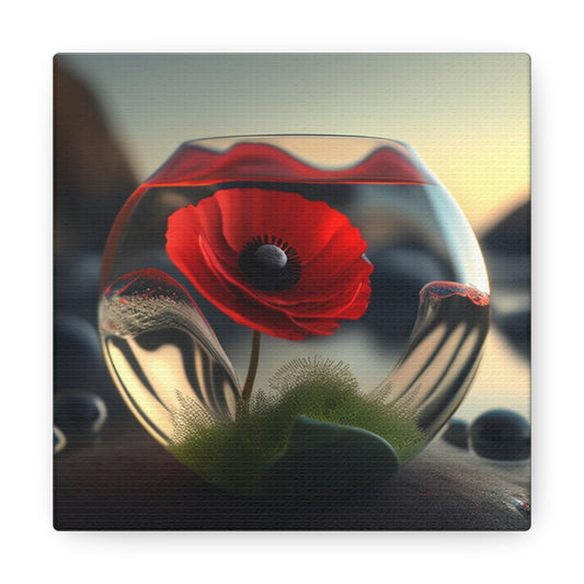 Canvas Gallery Wraps Red Anemone in a Vase 3