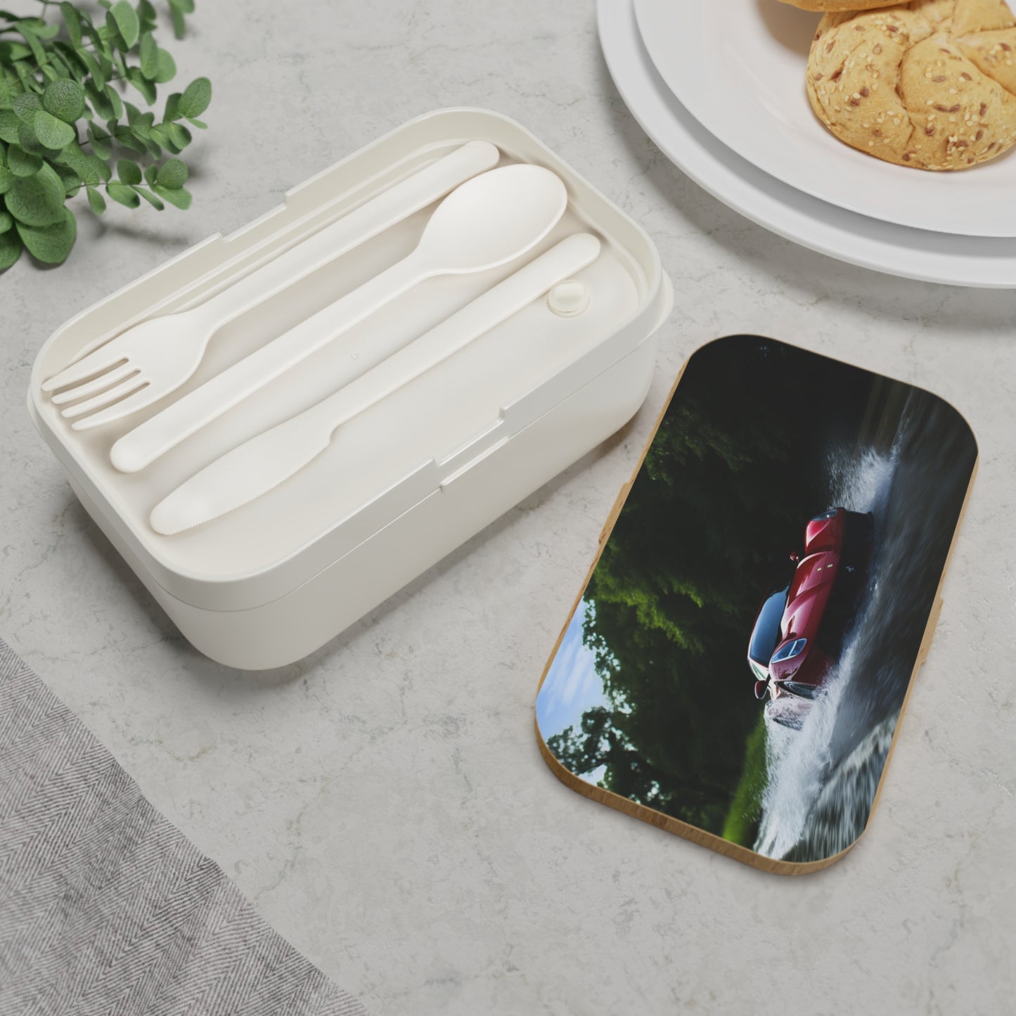 Bento Lunch Box Water Ferrari Splash 1
