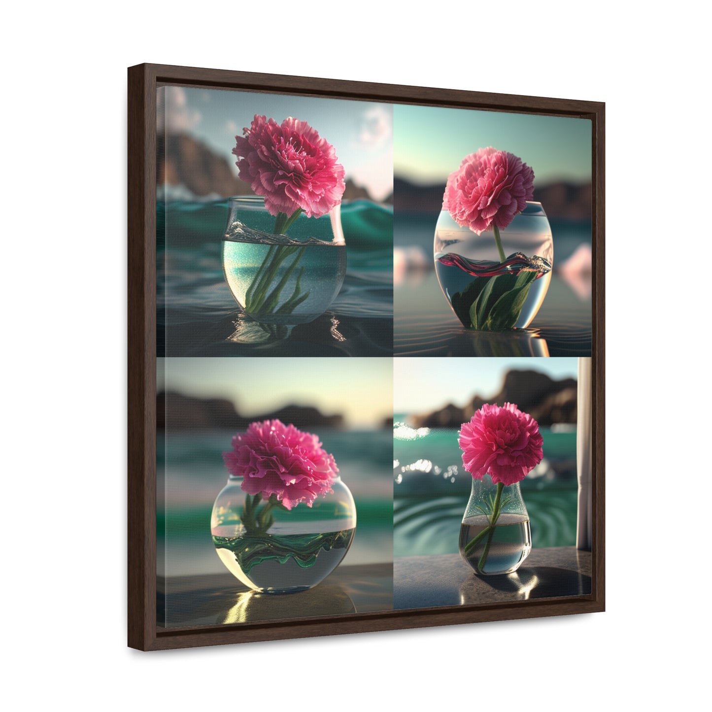 Gallery Canvas Wraps, Square Frame Carnation 5