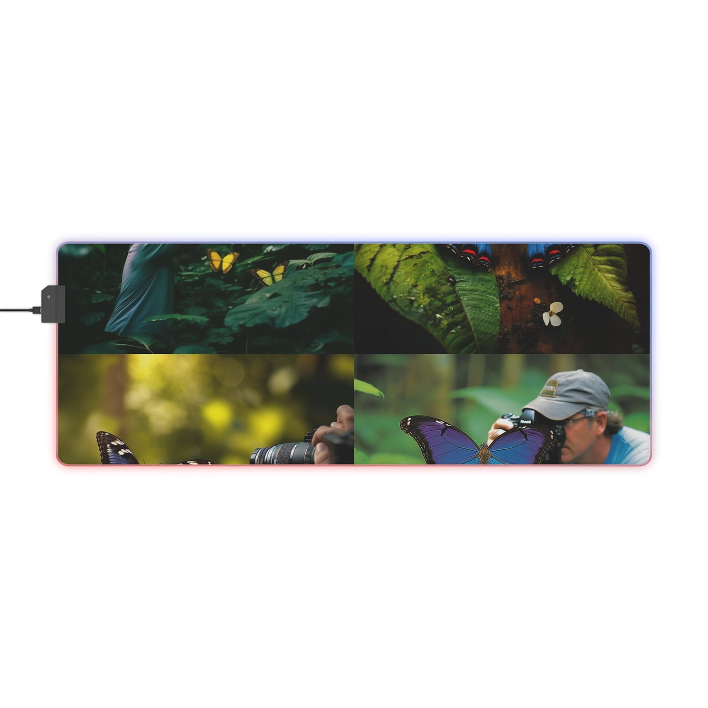 LED Gaming Mouse Pad Jungle Butterfly 5