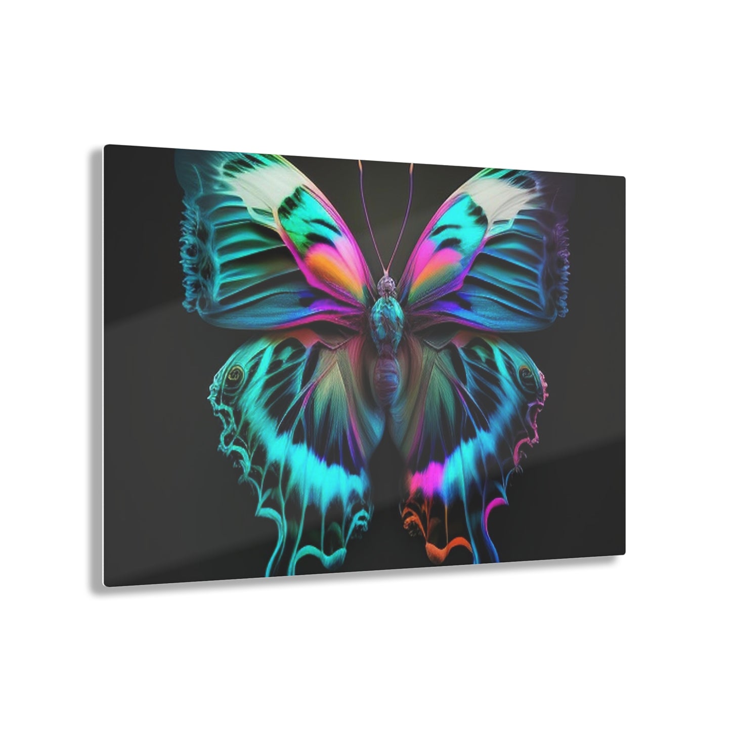 Acrylic Prints Neon Butterfly Fusion 4