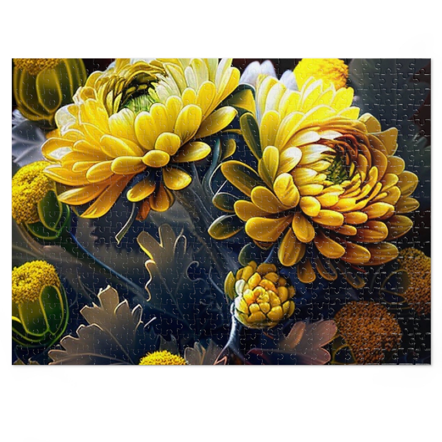 Jigsaw Puzzle (30, 110, 252, 500,1000-Piece) Yellow Hermosas Flores Amarillas 3