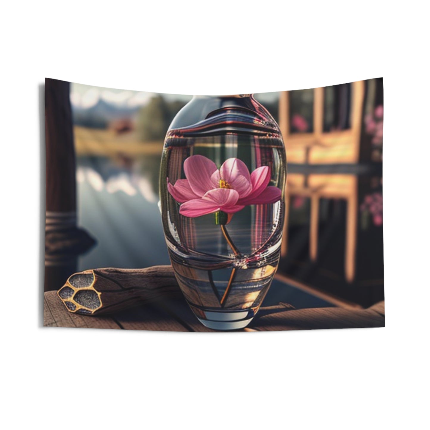 Indoor Wall Tapestries Pink Magnolia 2