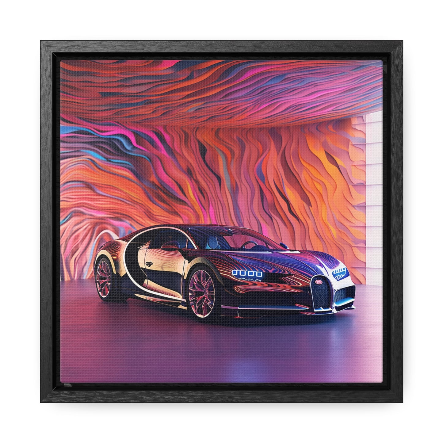 Gallery Canvas Wraps, Square Frame Bugatti Abstract Flair 4