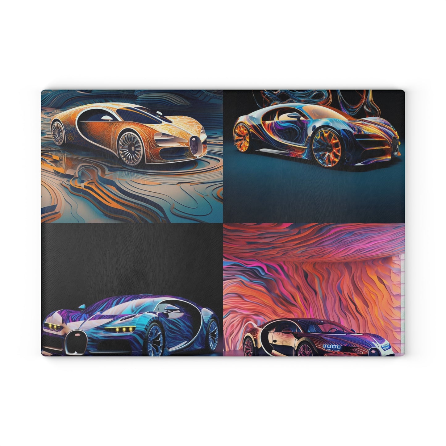 Glass Cutting Board Bugatti Abstract Flair 5