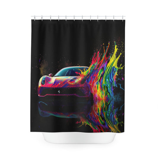Polyester Shower Curtain Ferrari Fusion Water 3