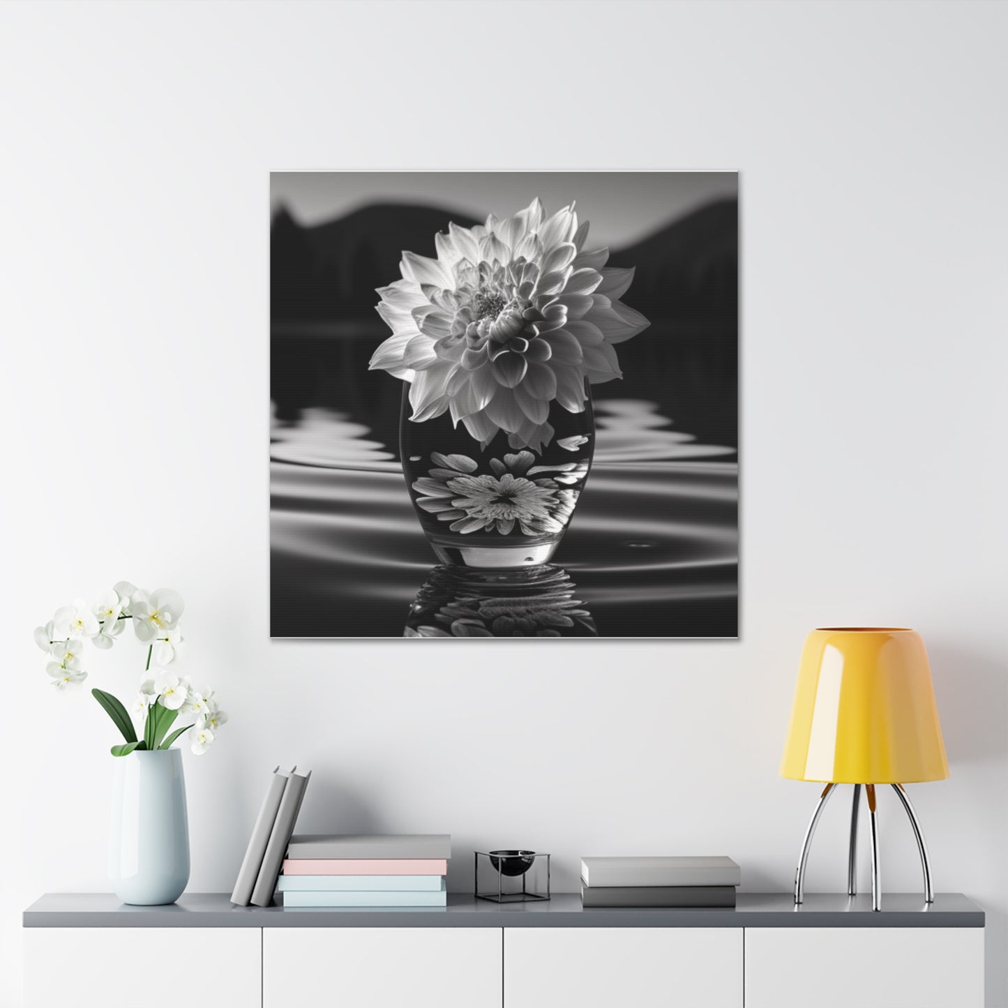 Canvas Gallery Wraps White Dahlia 4