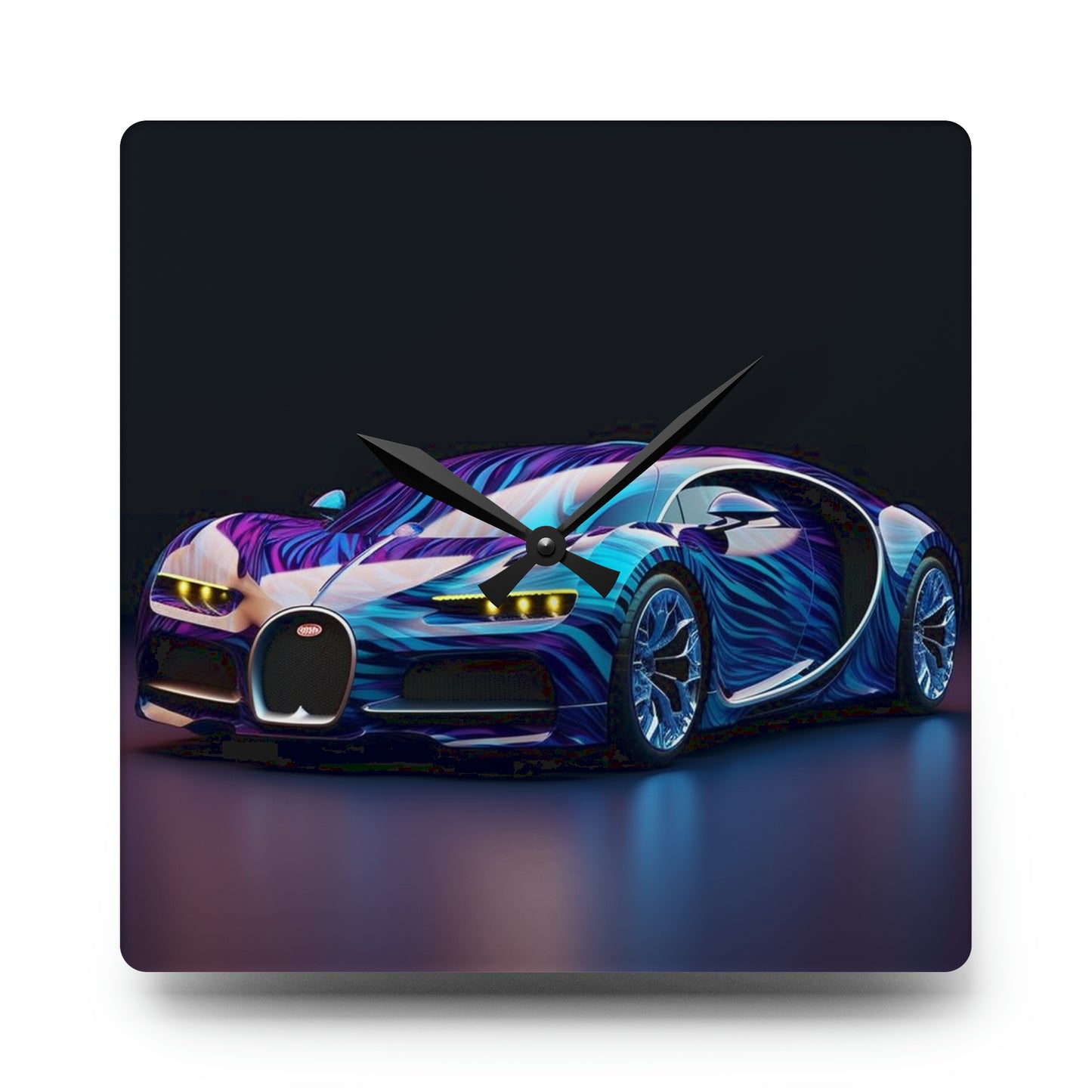 Acrylic Wall Clock Bugatti Abstract Flair 3