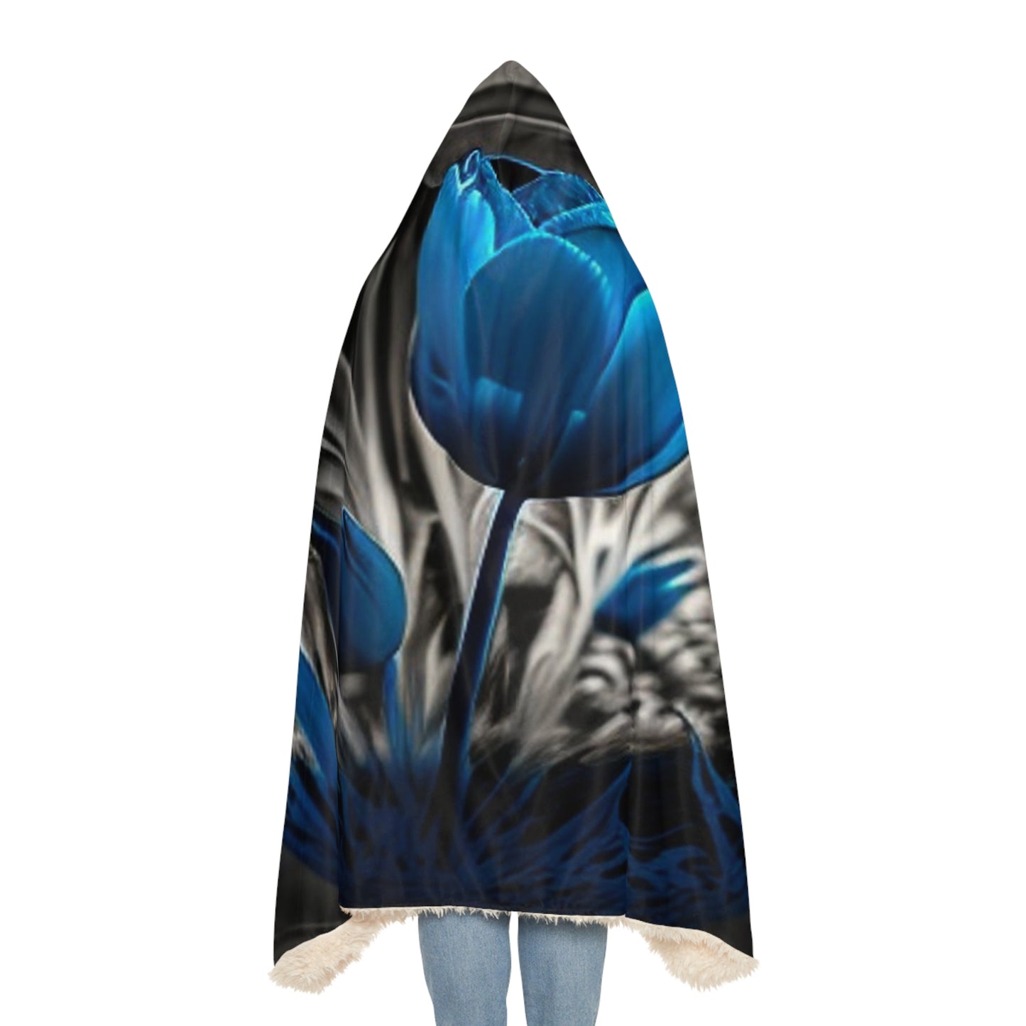 Snuggle Hooded Blanket Tulip Blue 3