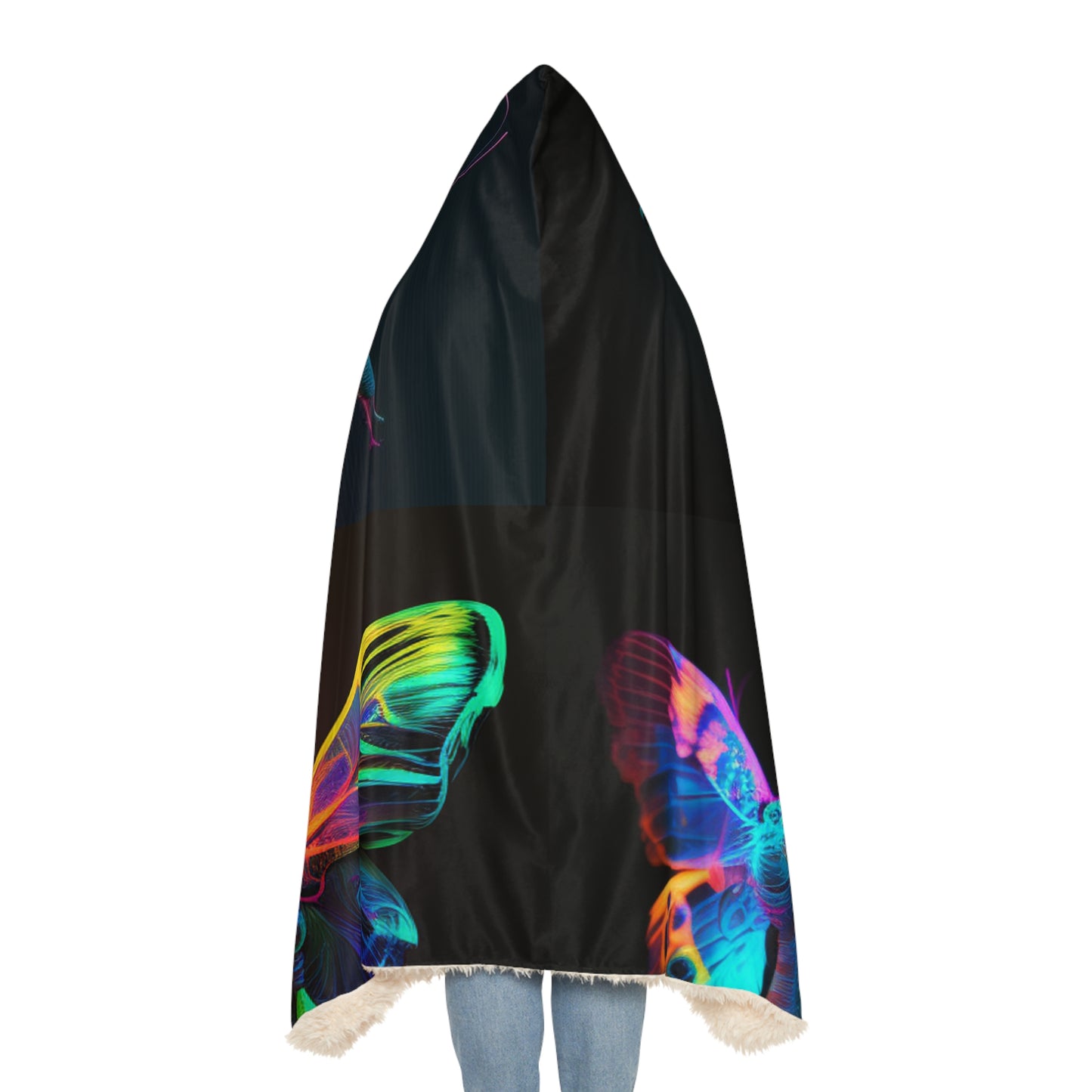 Snuggle Hooded Blanket Raw Hyper Color Butterfly 5