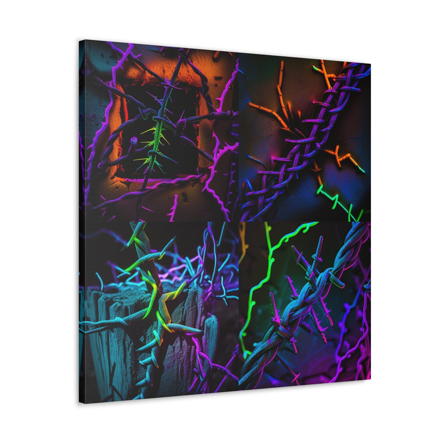 Canvas Gallery Wraps Macro Neon Barbs 5
