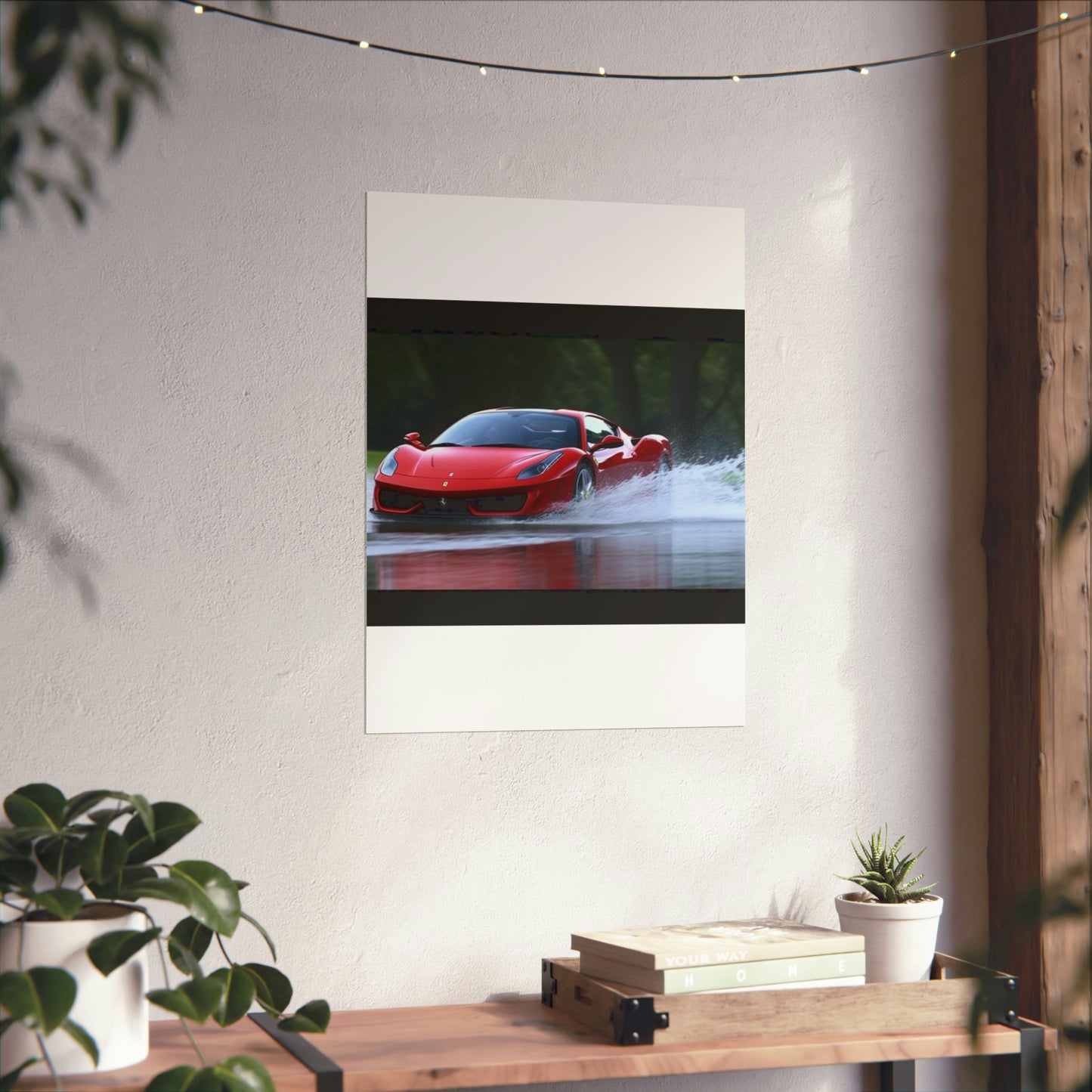 Premium Matte Vertical Posters Water Ferrari Splash 2