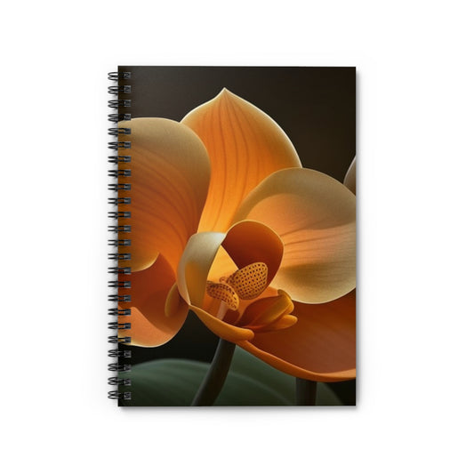 Spiral Notebook - Ruled Line Orange Orchid 4