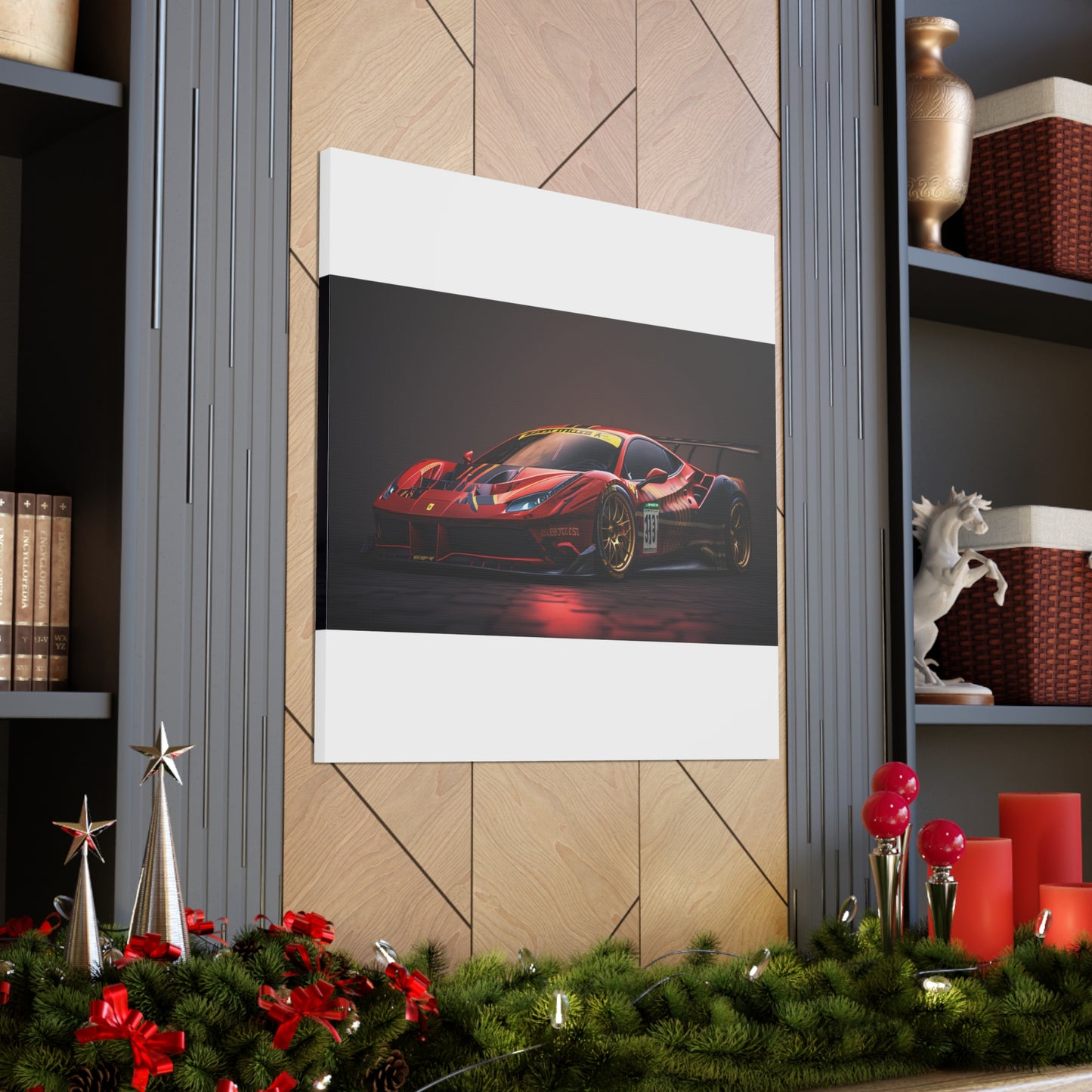 Canvas Gallery Wraps Ferrari Red 1