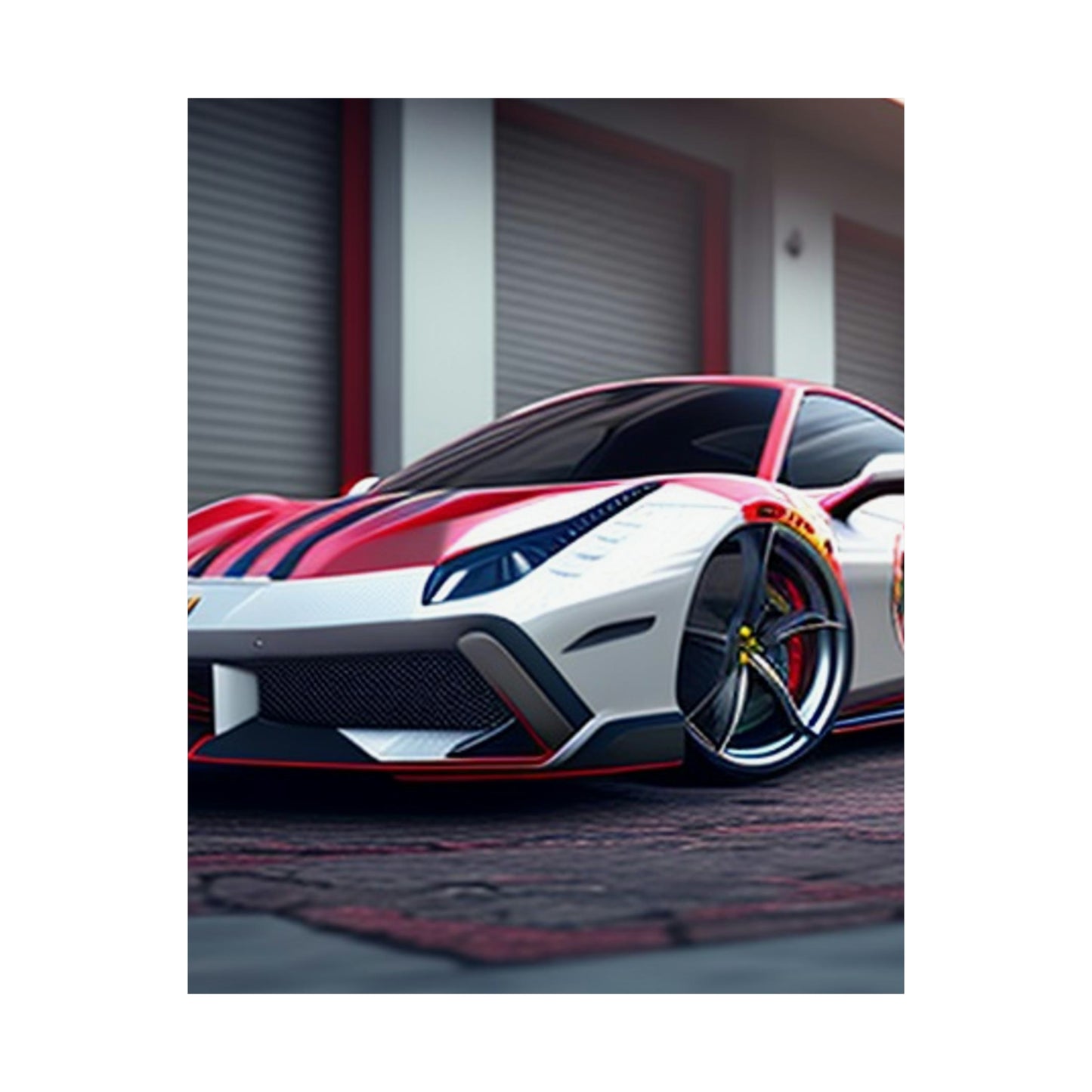 Premium Matte Vertical Posters Ferrari Hyper 3