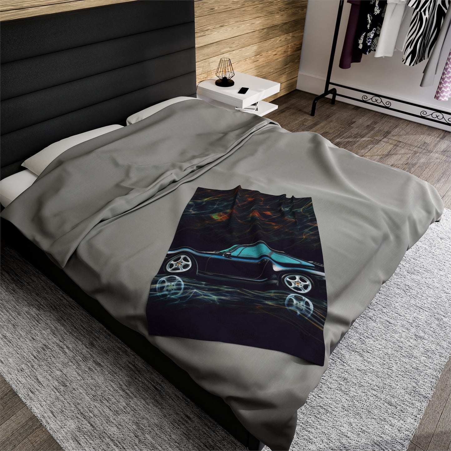 Velveteen Plush Blanket Porsche 933 2