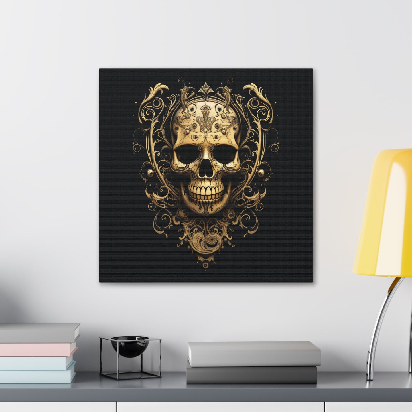 Canvas Gallery Wraps Skull Treble Clef 3