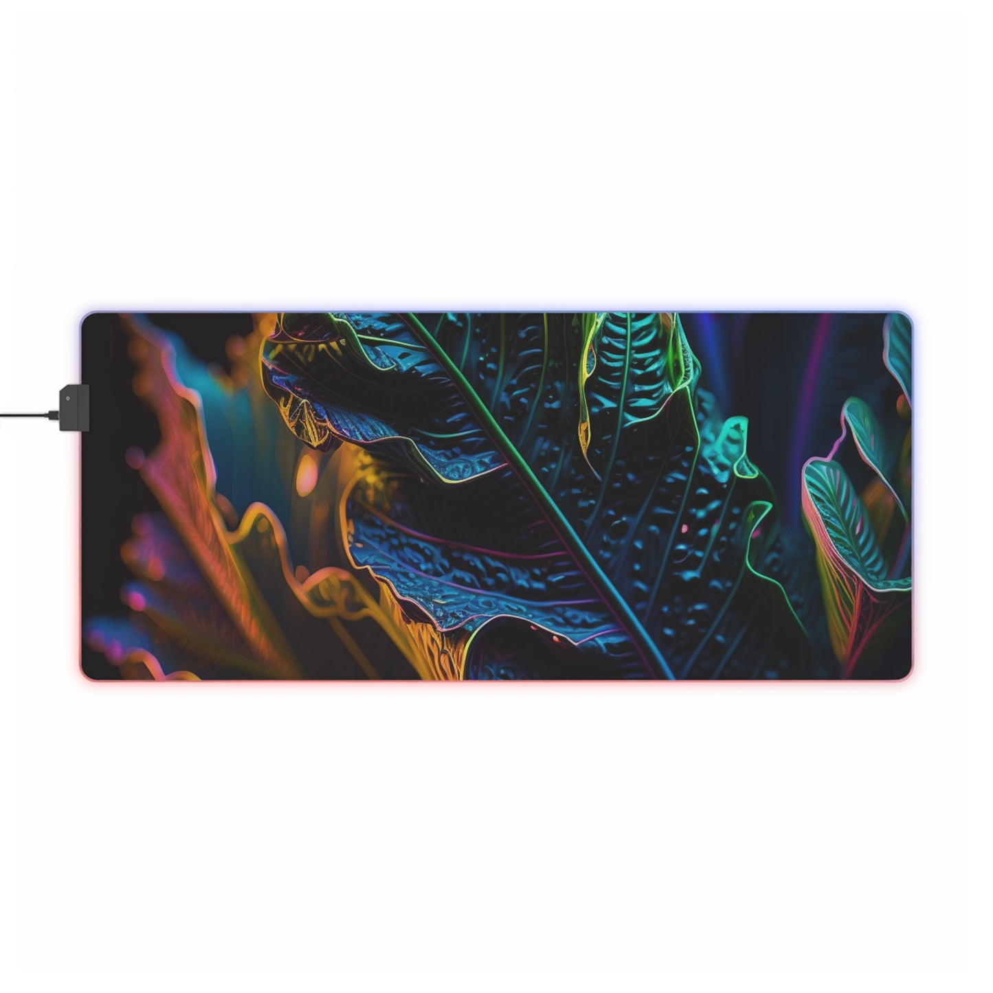 LED Gaming Mouse Pad Florescent Skull Death 4