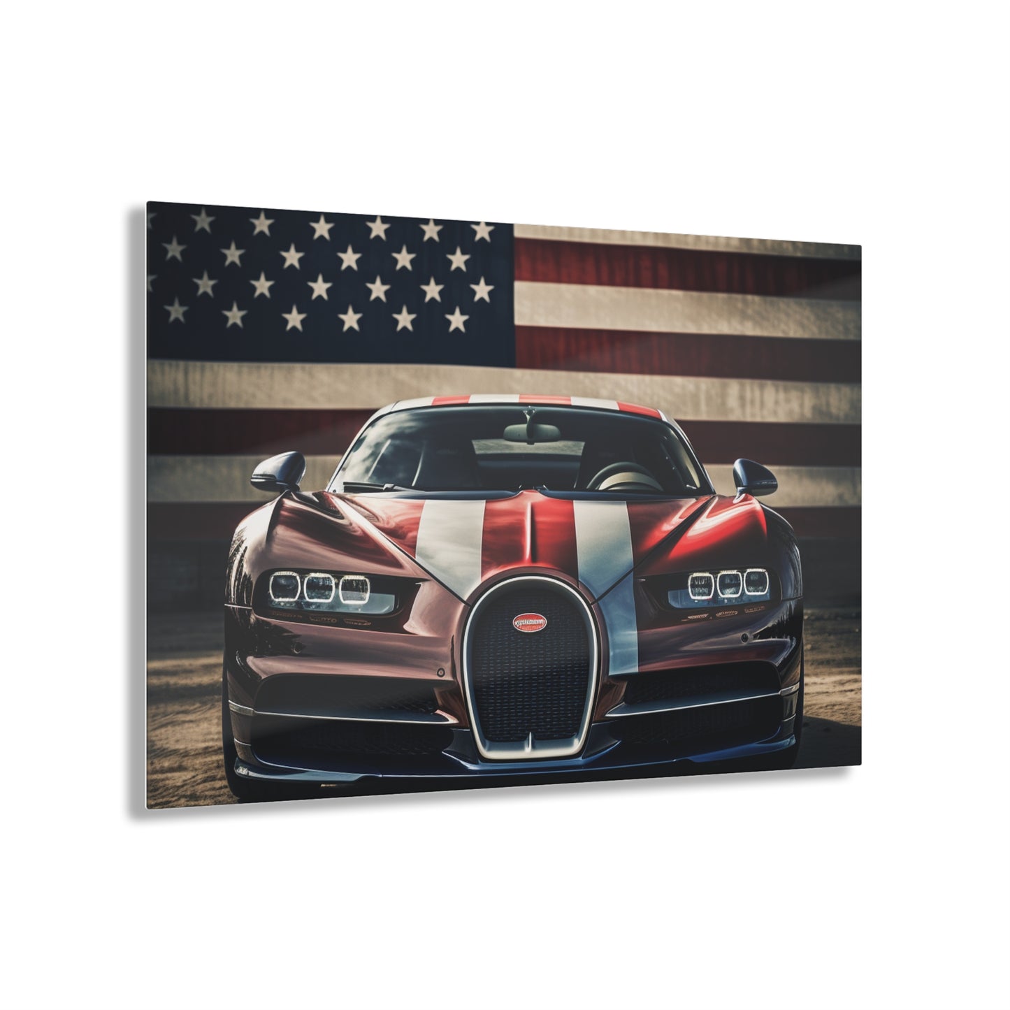 Acrylic Prints Bugatti Flag 1