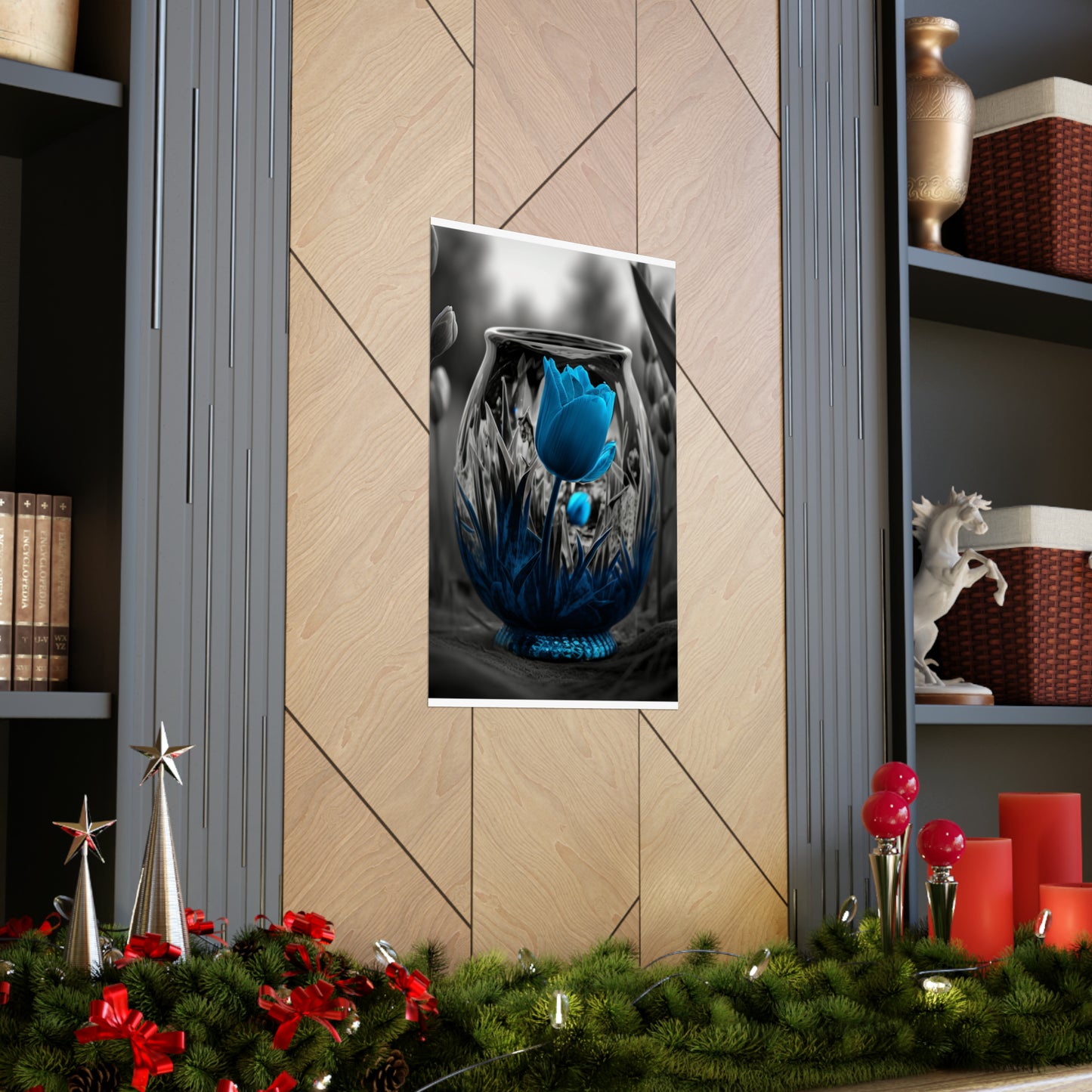 Premium Matte Vertical Posters Tulip Blue 6