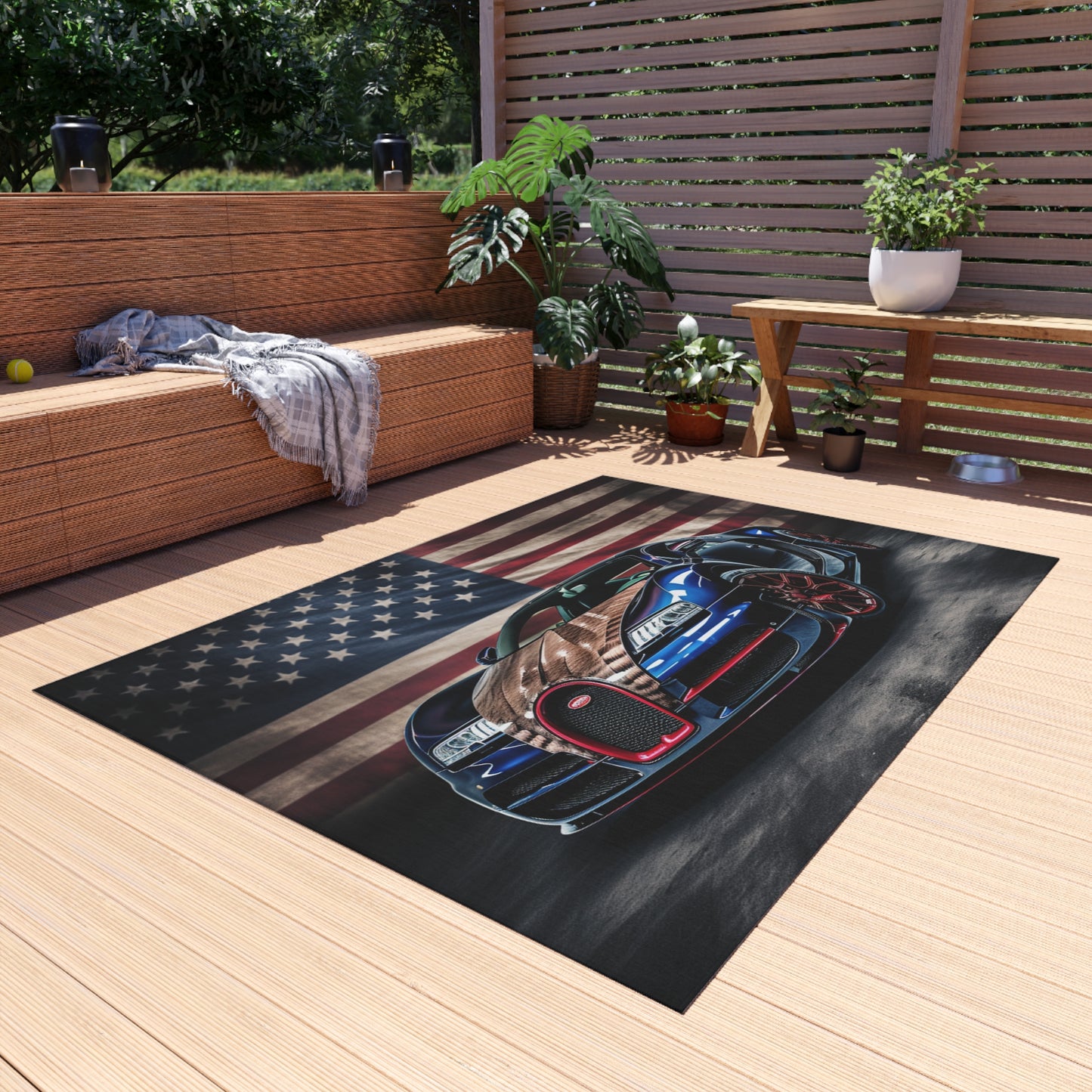 Outdoor Rug  Bugatti American Flag 4