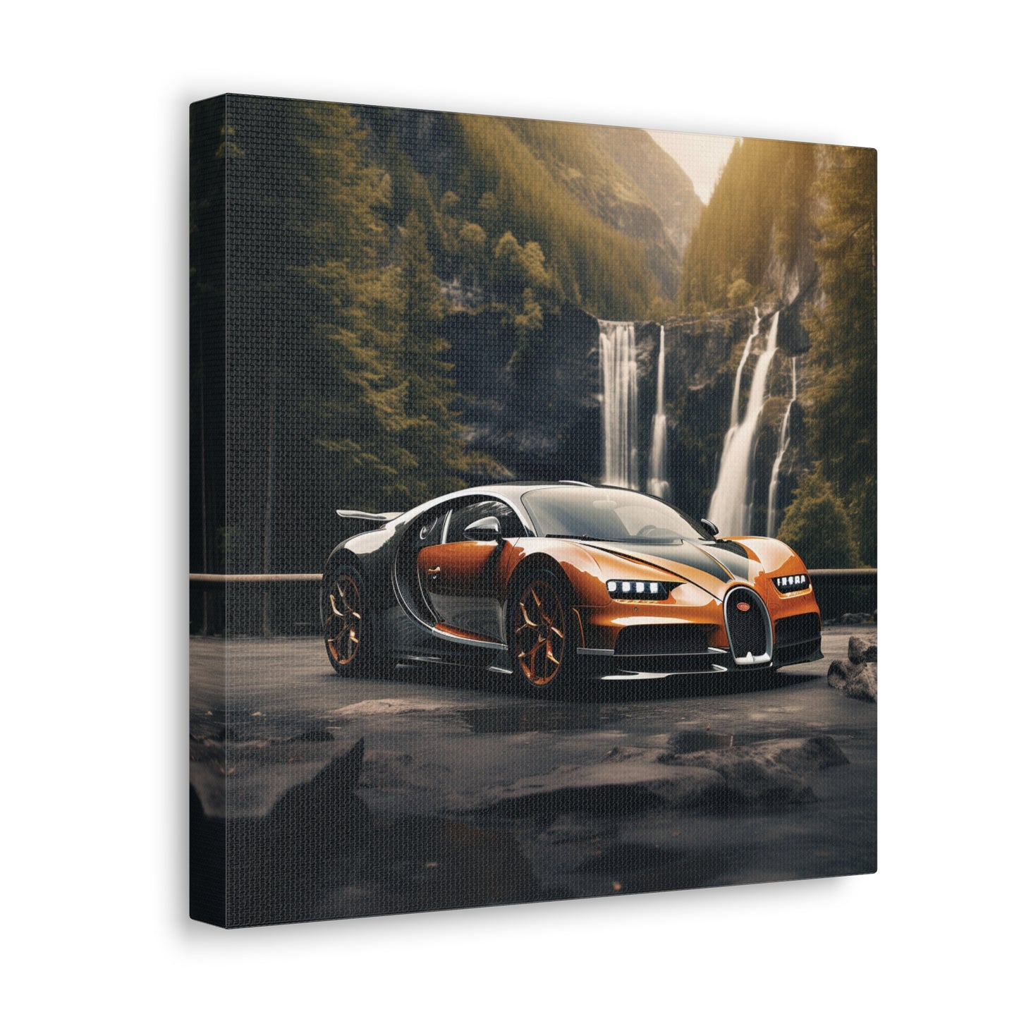 Canvas Gallery Wraps Bugatti Waterfall 3