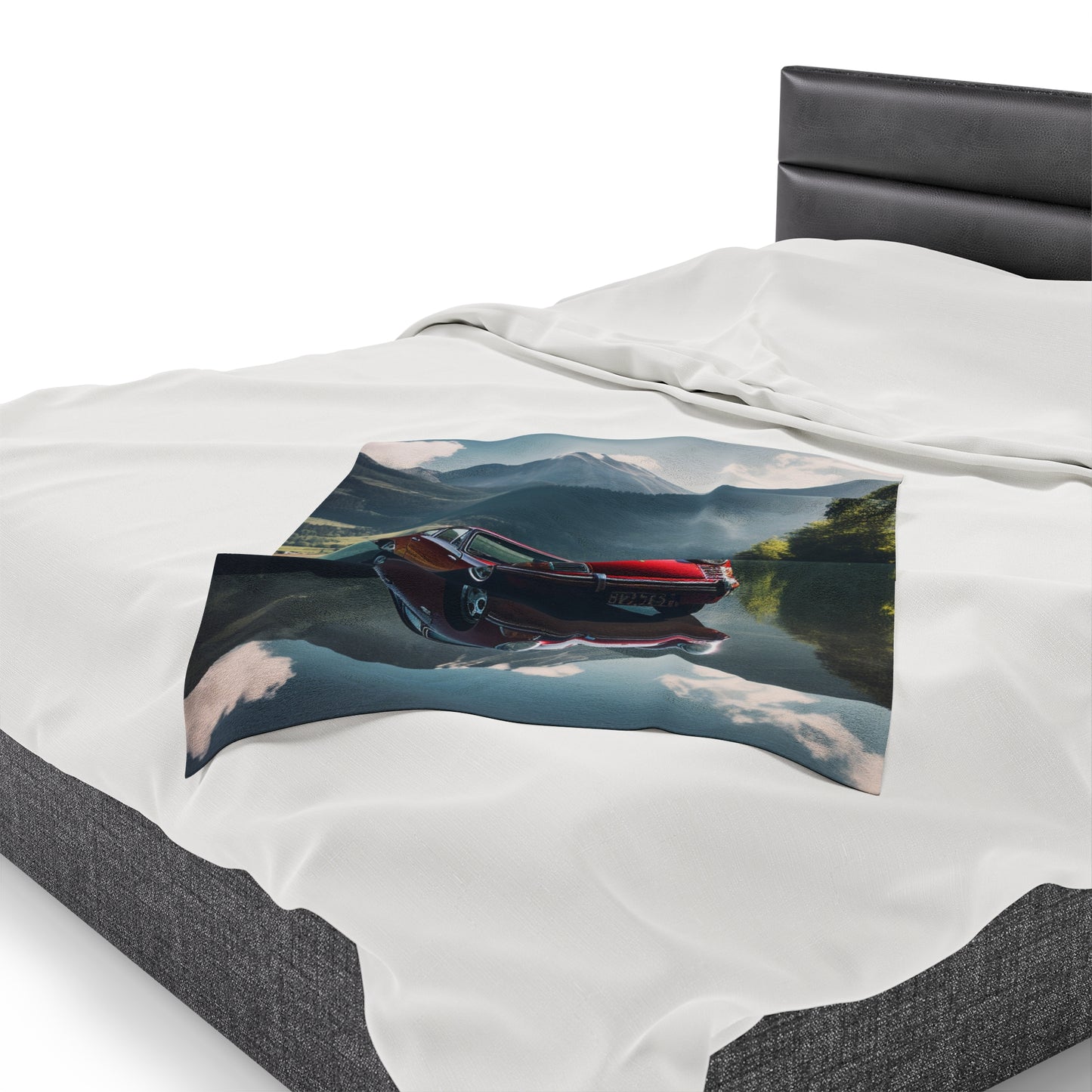 Velveteen Plush Blanket Porsche Lake 3