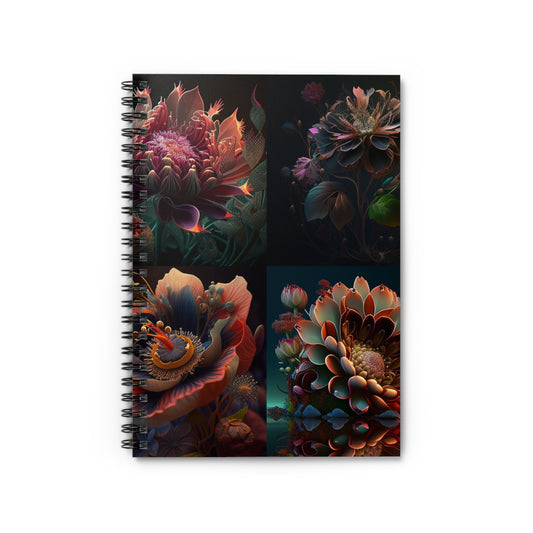 Spiral Notebook - Ruled Line Flower Arangment 5