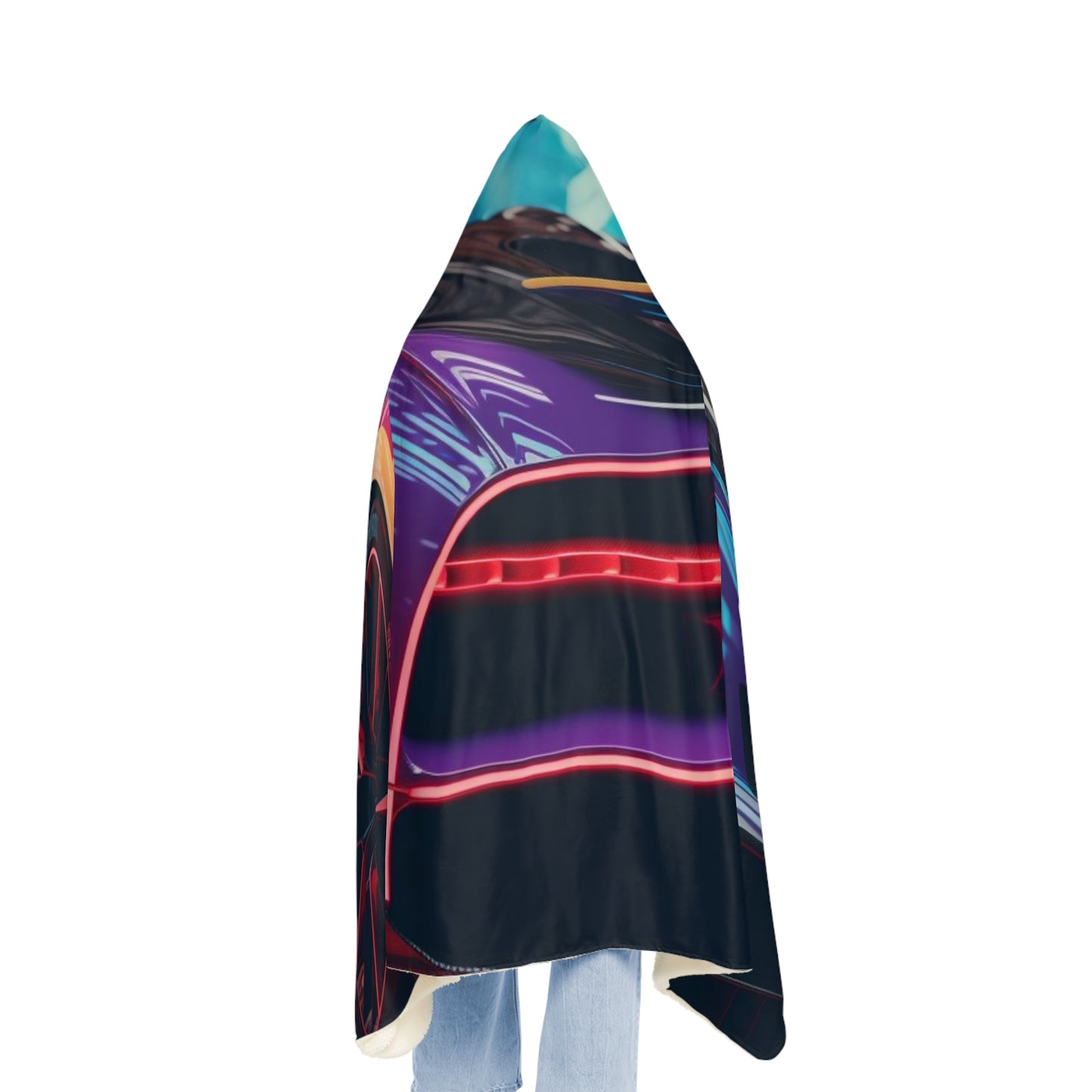 Snuggle Hooded Blanket Hyper Bugatti Neon Chiron 3