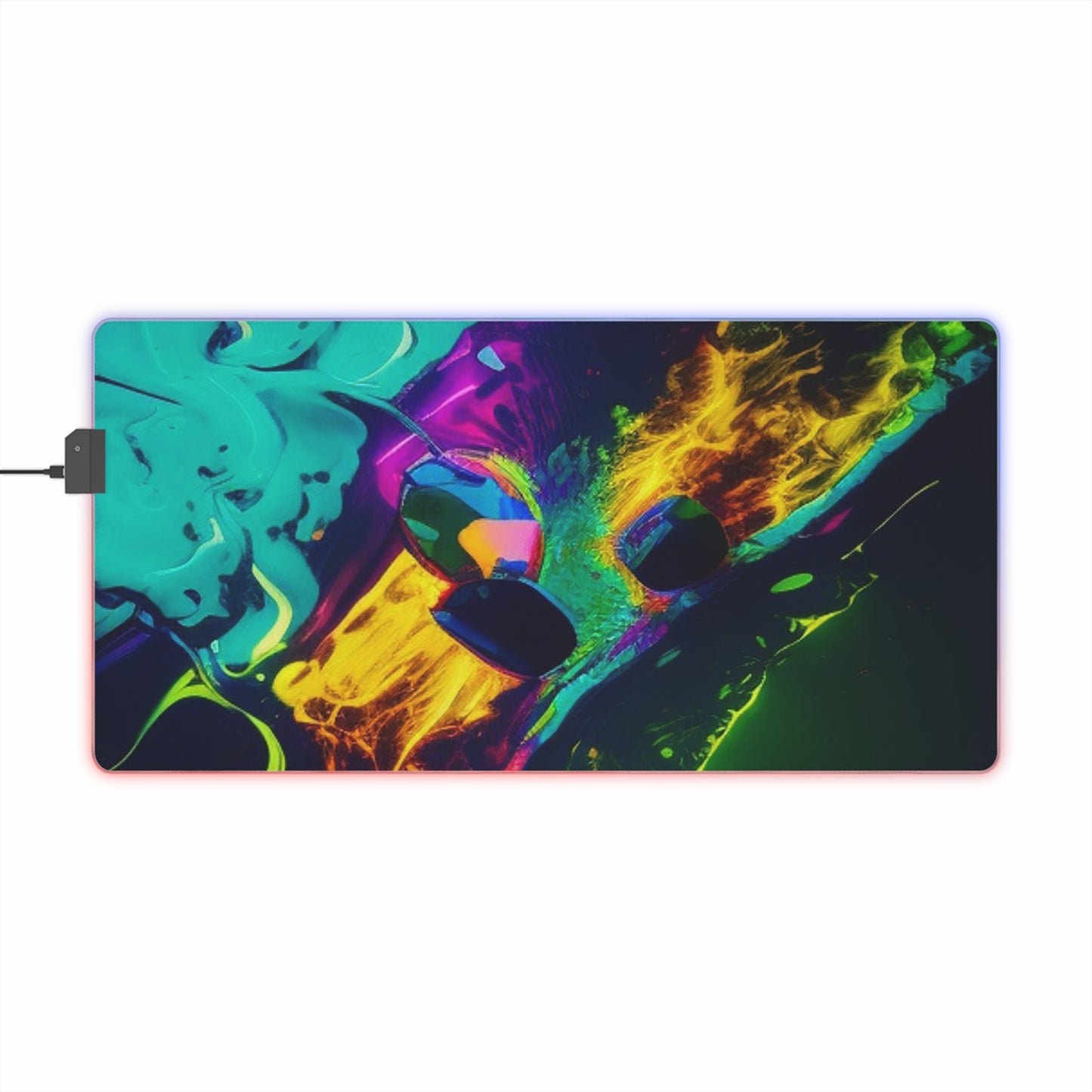 LED Gaming Mouse Pad Florescent Glow 4