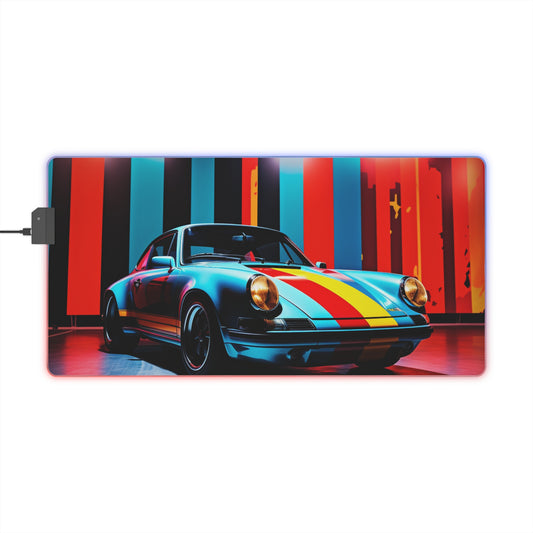 LED Gaming Mouse Pad Macro American Flag Porsche 3