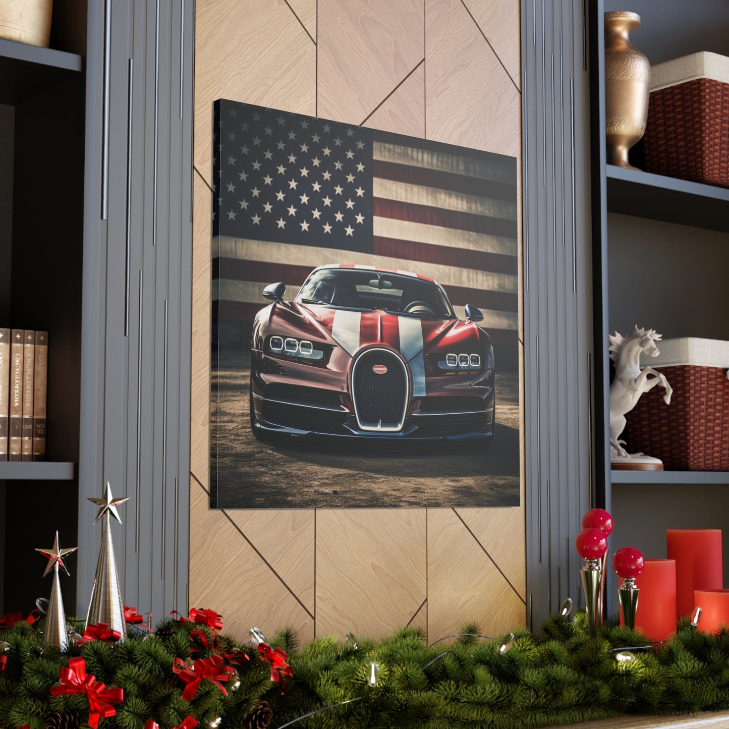 Canvas Gallery Wraps Bugatti Flag 1