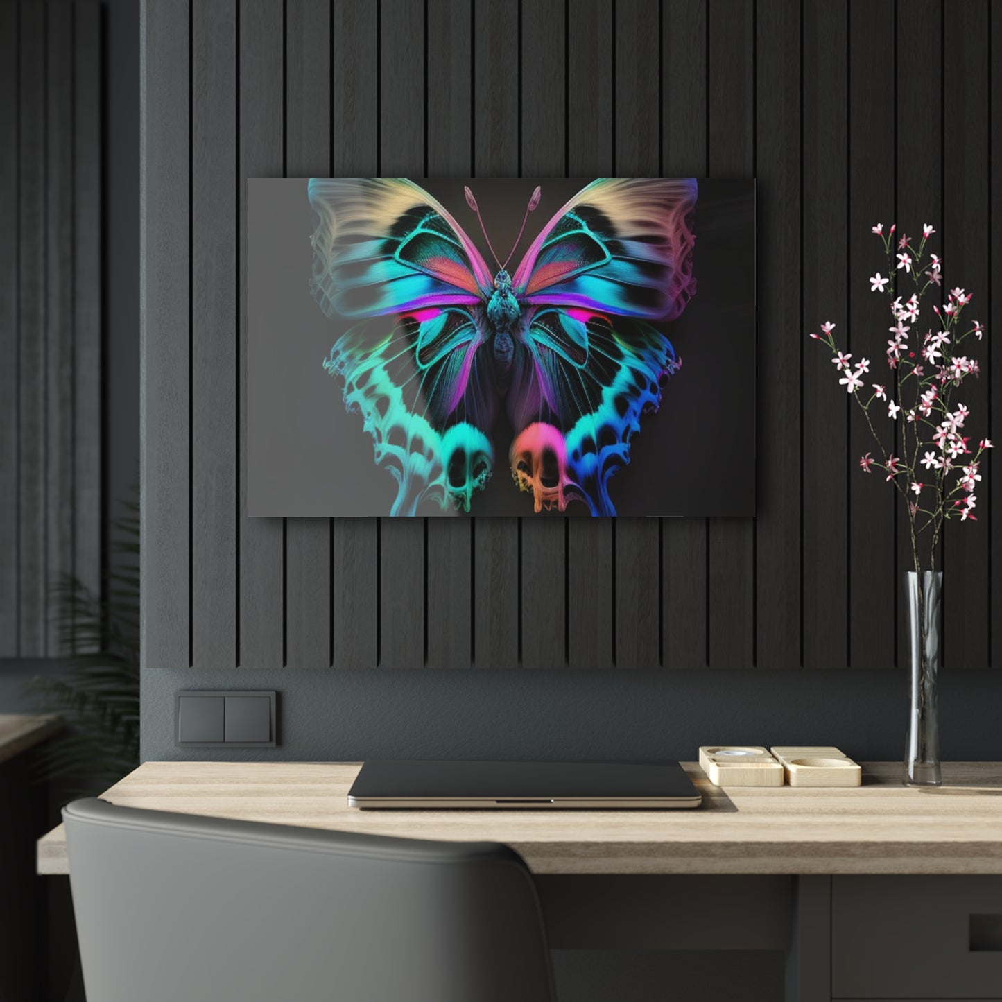 Acrylic Prints Neon Butterfly Fusion 2