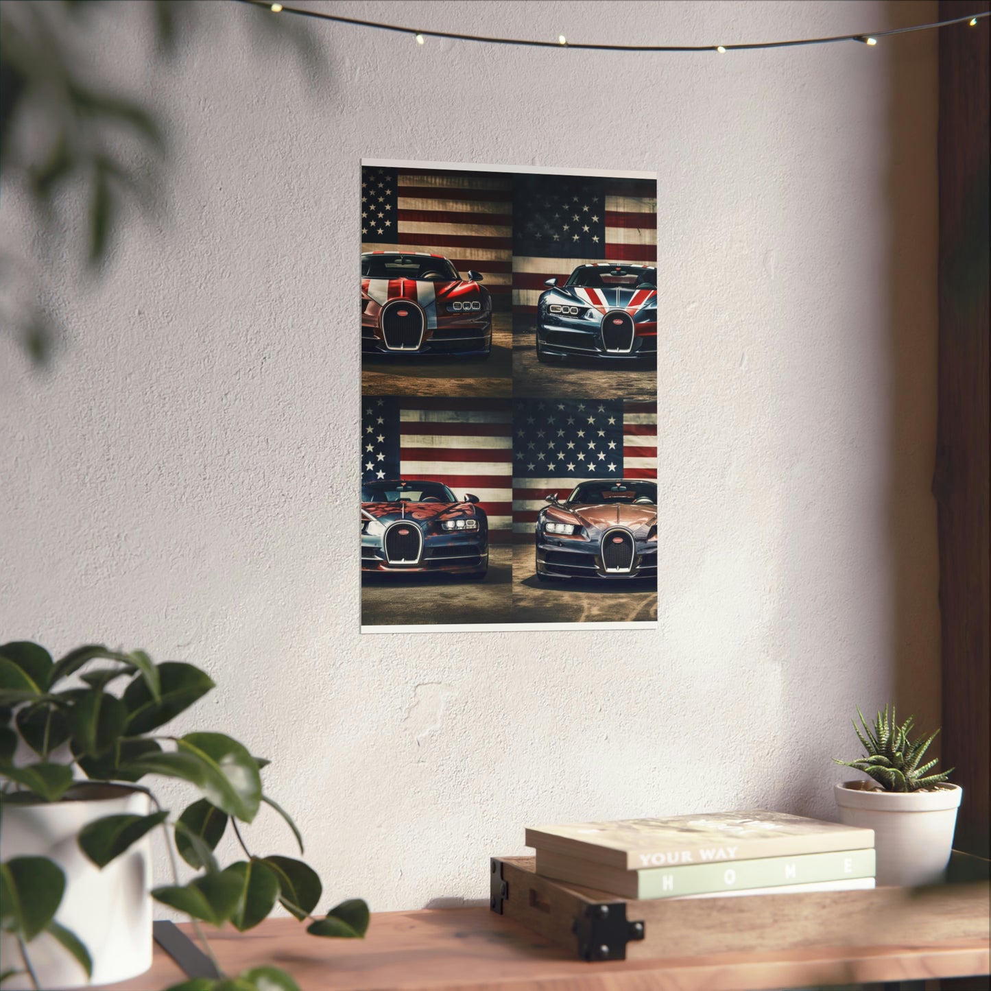 Premium Matte Vertical Posters Bugatti Flag 5